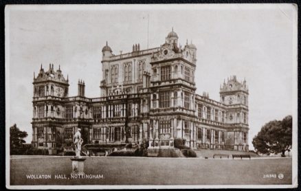 Nottingham Postcard Wollaton Hall Postcard Vintage 1937