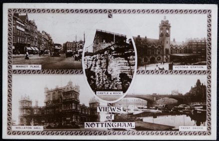 Nottingham Vintage 1928 Postcard Real Photo