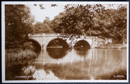 Worksop Clumber Bridge Postcard RP