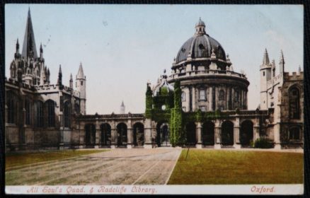 Oxford Radcliffe Library All Saints Quad Postcard 1904