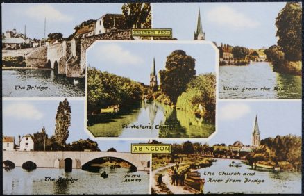 Abingdon Oxford Postcard St. Helens Multiview