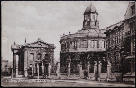 Oxford Postcard Sheldonian Theatre 1960 Vintage