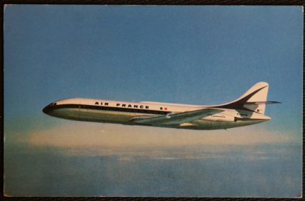 Caravelle Air France Postcard Aviation Airline