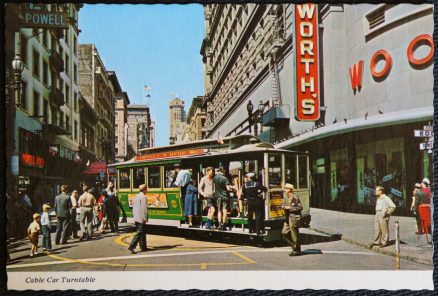 Cable Car Woolworths Powell Hotel Postcard