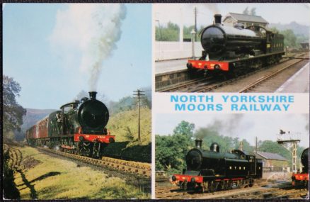 Postcard Train Yorkshire Moors