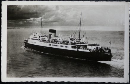 Ship Postcard Dieppe Paquebot Arromanches Newhaven