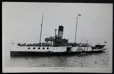 Ship Postcard Lincoln Castle Real Photo British Railways Eastern Region