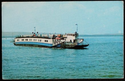 Swanage Sandbanks Car Ferry Postcard