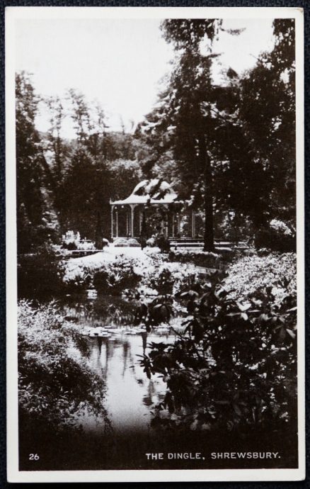 Shrewsbury Postcard Shropshire Real Photo The Dingle