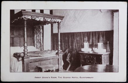 Glastonbury Postcard George Hotel Abbot Beere's Room