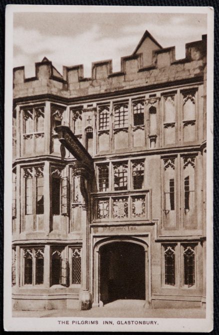 Glastonbury Pilgrims Inn Postcard From The Lovely England Series