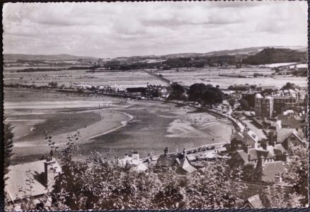 Minehead Postcard Vintage 1957 Real Photo North Hill & Bay