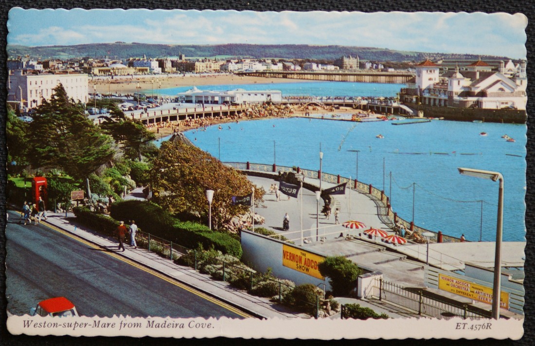 Weston Super Mare Postcard Somerset From Madeira Cove