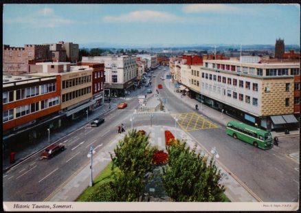 Taunton Somerset Postcard Vintage 1978