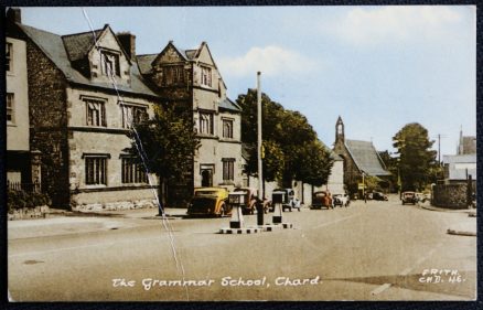 Chard Grammar School Postcard Somerset