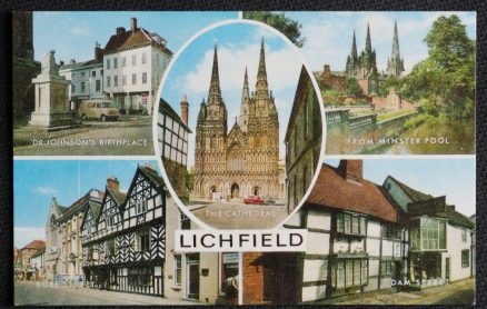 Lichfield Postcard Dr. Johnson Bore Street