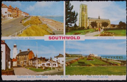 Southwold Postcard Lighthouse St. James Green Southwold Suffolk