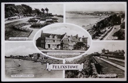 Felixstowe Postcard Vintage 1959 Herman De Stern Convalescent Home