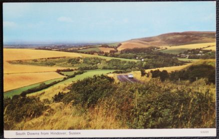 Hindover Sussex Postcard South Downs View