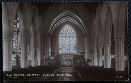 Brighton Postcard All Saints Compton Aveune LOCAL PUBLISHER