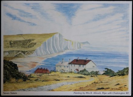 Seven Sisters Postcard Sussex South Downs Local Publisher