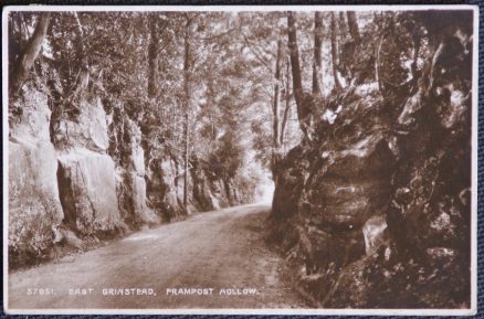 East Grinstead Sussex Vintage Postcard Frampost Hollow LOCAL PUBLISHER 1928