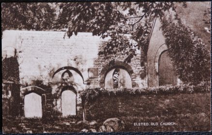 Elsted Postcard Old Church Sussex