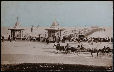 Worthing Postcard Pier Dated 1907 Collectable Publisher Dainty Series