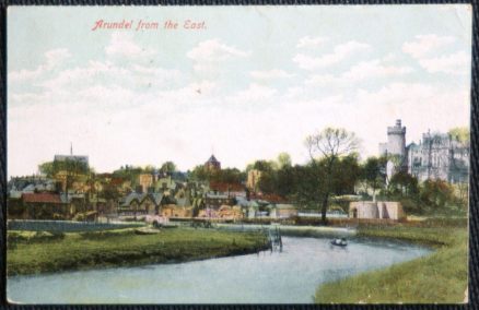 Arundel Sussex  Vintage 1908 Postcard  View From The East