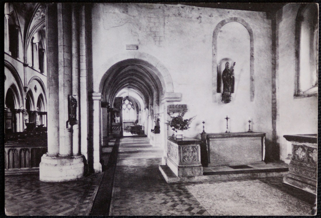 Boxgrove Priory Postcard Sussex St. Blaize Chapel Real Photo