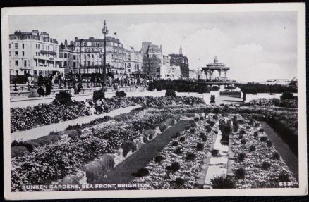 Brighton Sunken Gardens Vintage 1956 Postcard LOCAL PUBLISHER