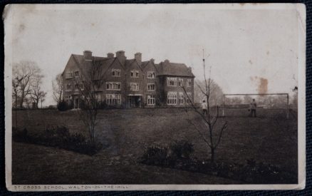 St Cross School Walton Vintage Postcard