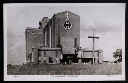 Guildford Cathedral Postcard Surrey Real Photo