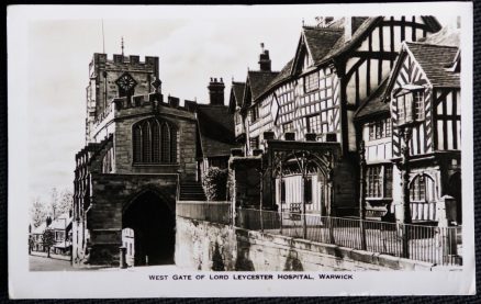 Warwick Leycester Hospital Real Photo Vintage 1956