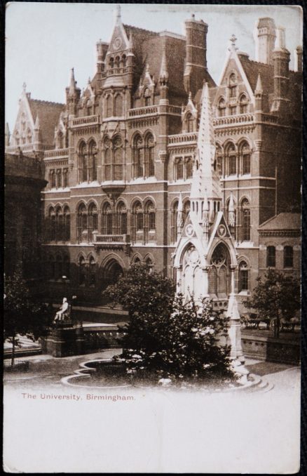 Birmingham University Vintage Postcard