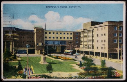 Coventry Broadgate House 1958 Vintage Postcard