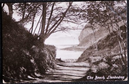 Llanbedrog Beach Antique Vintage 1906 Postcard