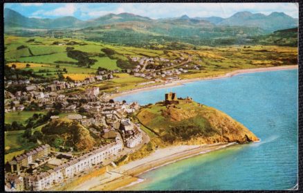 Criccieth Castle Postcard Air View