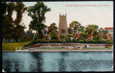 Evesham Postcard Grotto LOCAL PUBLISHER Vintage 1913 Postcard