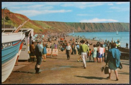 Filey Postcard Yorkshire Coble Landing