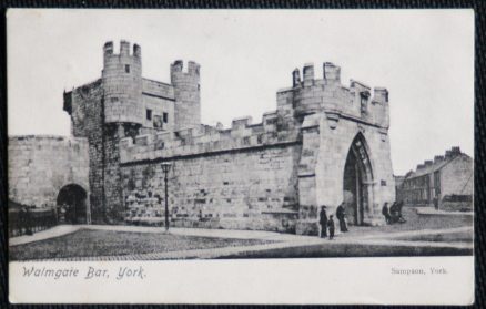 York Postcard Walmgate Bar Vintage 1906