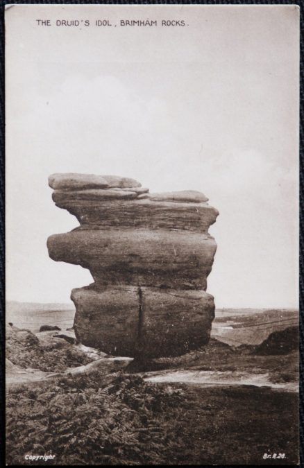 Brimham Druid's Idol Postcard1943