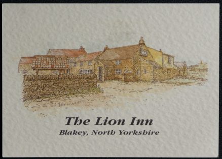 Blakey Kirkbymoorside Postcard The Lion Inn LOCALLY PUBLISHED