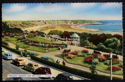 Filey Postcard Yorks Crescent Gardens Vintage 1960