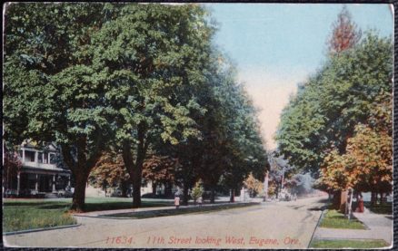 Eugene Ore USA Postcard 11th Street