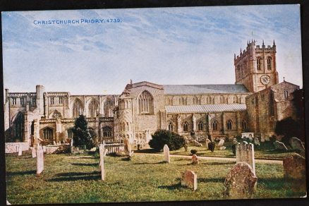 Christchurch Priory Celesque Photochrom Postcard