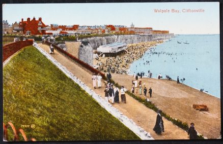 Cliftonville Walpole Bay Valentine's Postcard