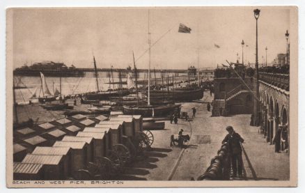 Brighton West Pier Vintage Postcard