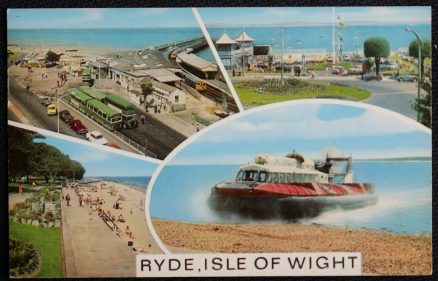 Ryde Hovercraft IOW Greenline Bus Postcard