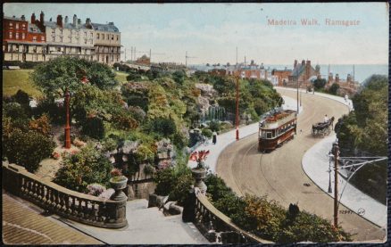 Tram Ramsgate Madeira Walk 1914 Postcard